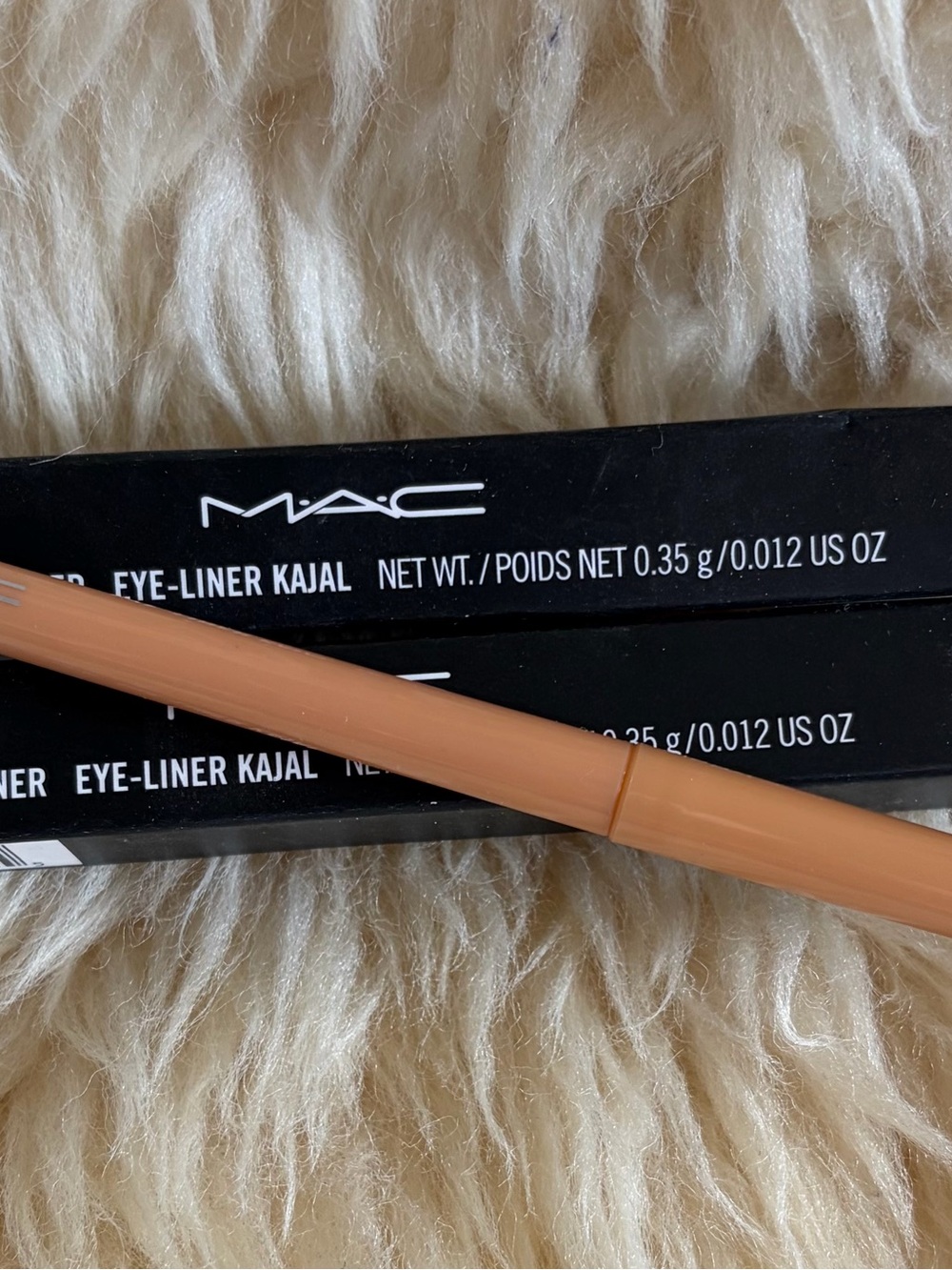 MAC Set 2 Technakohl Eye Liner Kajal Bare Asset Light Beige NEW Full Size Pencil